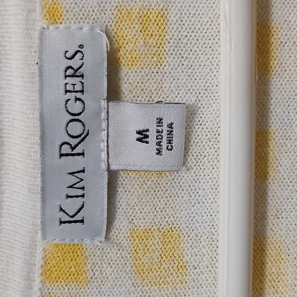 Gingham Cottagecore Prairie Butter Button Down Cardigan Cotton Womens Medium - Picture 2 of 4